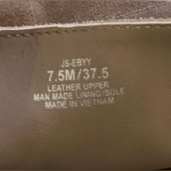 JESSICA SIMPSON Ebyy Suede Leather Over The Knee Boots Camel Tan  Beige 7.5 NEW - Picture 10 of 10